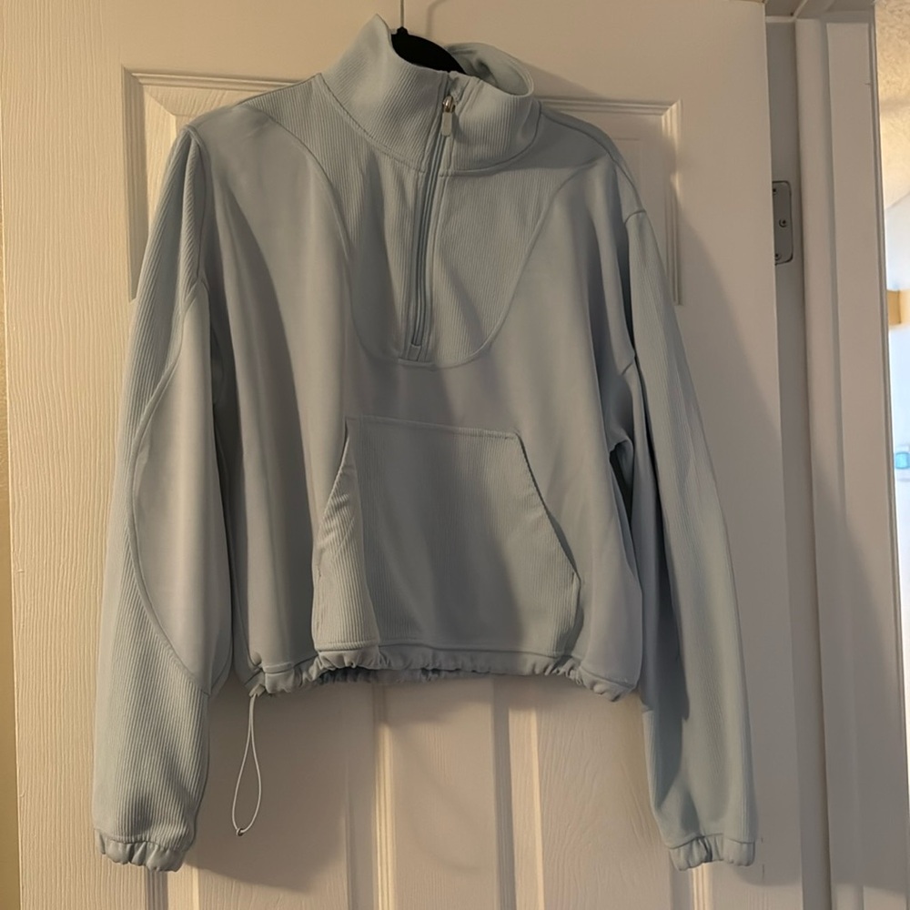 Light blue softstreme half zip